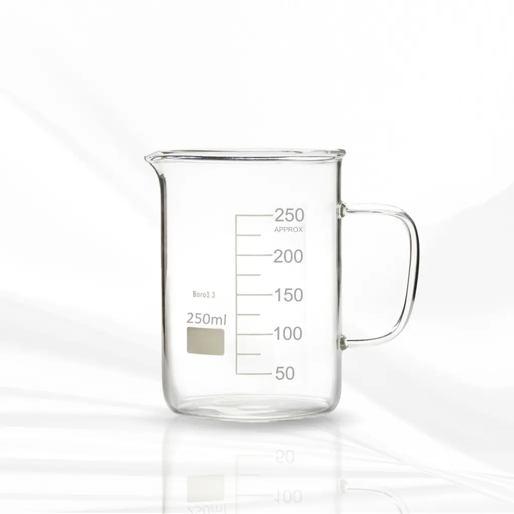 Beaker, Low Form, With Spout, Borosilicate Glass 150 ml