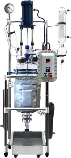 [R50ex] Glass Reactor 50L Jacket w/ Explosion-Proof Motor & Controller 220V